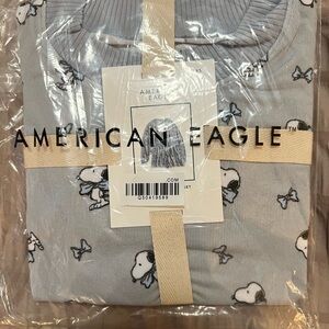 American Eagle snoopy sleep set. Size xs